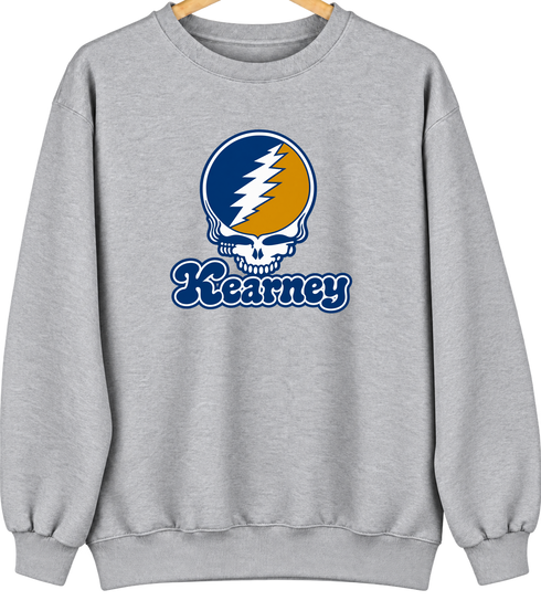 Kearney Stealie Premium Unisex Crewneck — Design: Nebraska at Kearney University of — Sport Grey