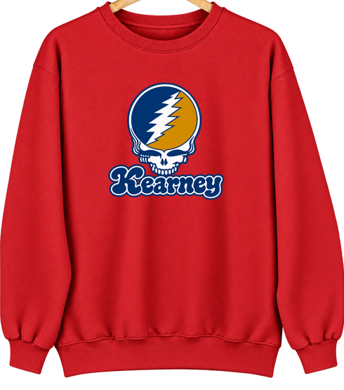 Kearney Stealie Premium Unisex Crewneck — Design: Nebraska at Kearney University of — Red