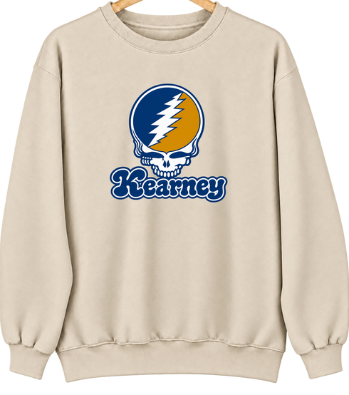 Kearney Stealie Premium Unisex Crewneck — Design: Nebraska at Kearney University of — Sand