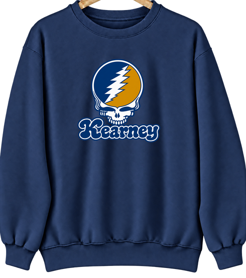 Kearney Stealie Premium Unisex Crewneck — Design: Nebraska at Kearney University of — Navy