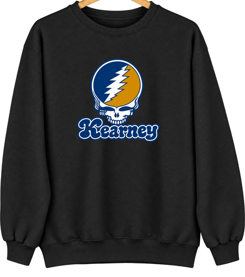 Kearney Stealie Premium Unisex Crewneck — Design: Nebraska at Kearney University of — Black