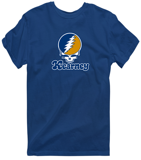 Kearney Stealie Premium Unisex T-Shirt — Design: Nebraska at Kearney University of — Navy