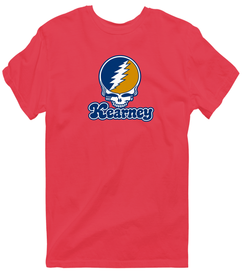 Kearney Stealie Premium Unisex T-Shirt — Design: Nebraska at Kearney University of — Heather Red