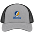 Kearney Stealie Premium Unisex Trucker Cap — Design: Nebraska at Kearney University of — Heather Grey/Black