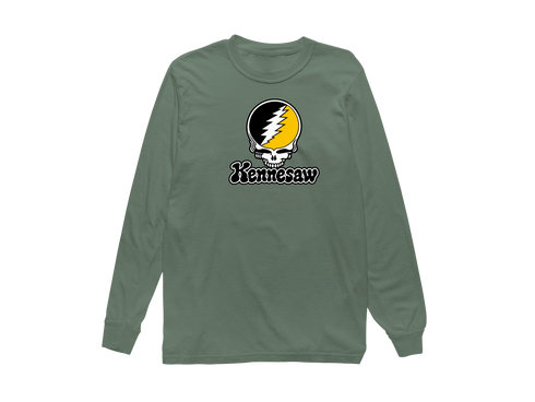 Kennesaw Stealie Premium Unisex Long-Sleeve — Light Green