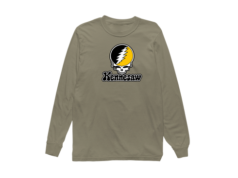 Kennesaw Stealie Premium Unisex Long-Sleeve — Sandstone