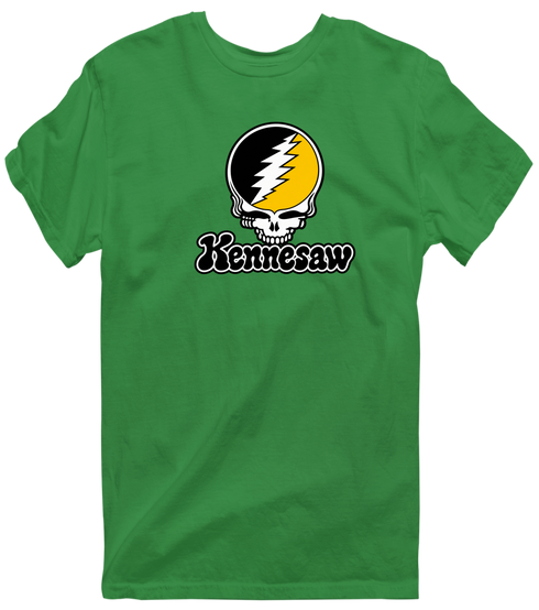 Kennesaw Stealie Premium Unisex T-Shirt — Design: Kennesaw State University — Irish Green