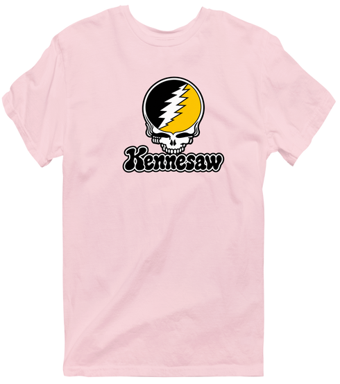 Kennesaw Stealie Premium Unisex T-Shirt — Design: Kennesaw State University — Light Pink