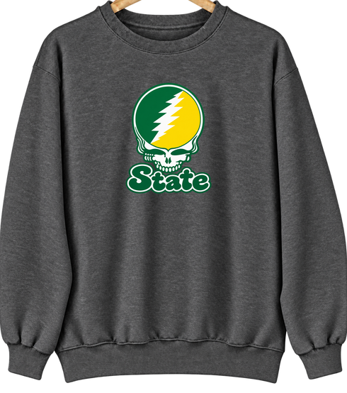 Kentucky Stealie Premium Unisex Crewneck — Design: Kentucky State University — Dark Heather