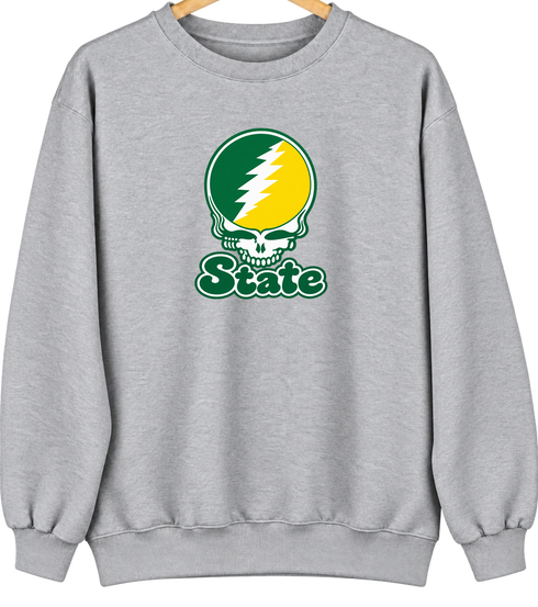 Kentucky Stealie Premium Unisex Crewneck — Design: Kentucky State University — Sport Grey