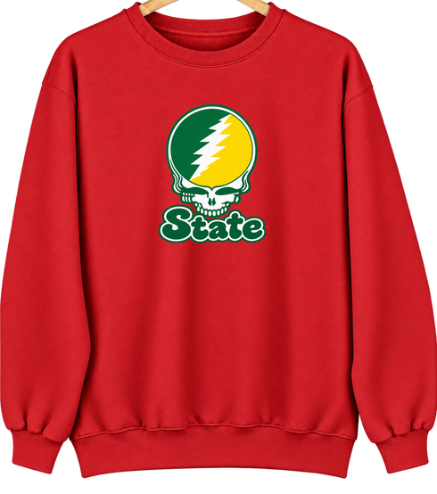 Kentucky Stealie Premium Unisex Crewneck — Design: Kentucky State University — Red