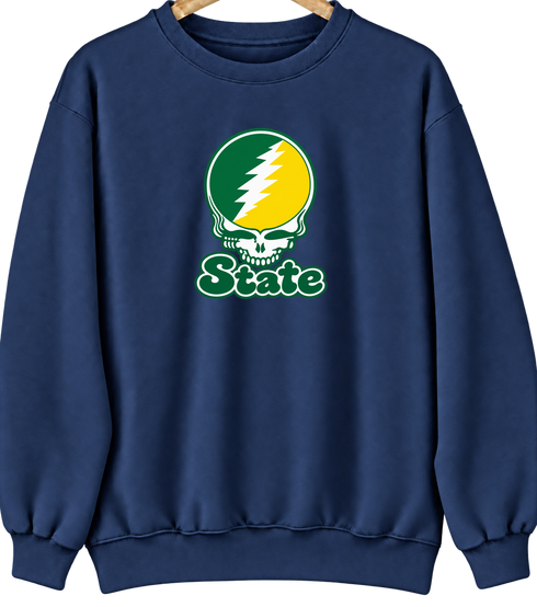Kentucky Stealie Premium Unisex Crewneck — Design: Kentucky State University — Navy