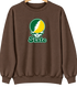 Kentucky Stealie Premium Unisex Crewneck — Design: Kentucky State University — Brown