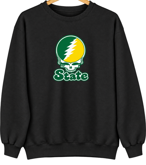 Kentucky Stealie Premium Unisex Crewneck — Design: Kentucky State University — Black