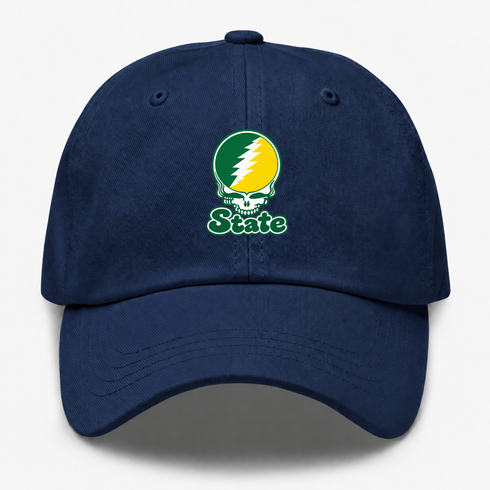 Kentucky Stealie Premium Unisex Dad Hat — Design: Kentucky State University — Navy