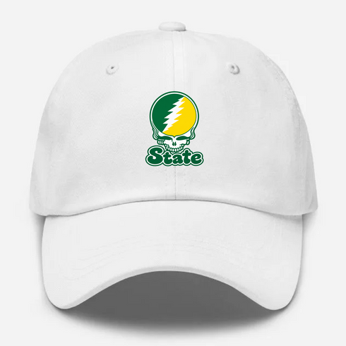 Kentucky Stealie Premium Unisex Dad Hat — Design: Kentucky State University — White