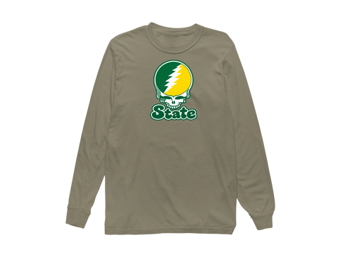 Kentucky Stealie Premium Unisex Long-Sleeve — Design: Kentucky State University — Sandstone
