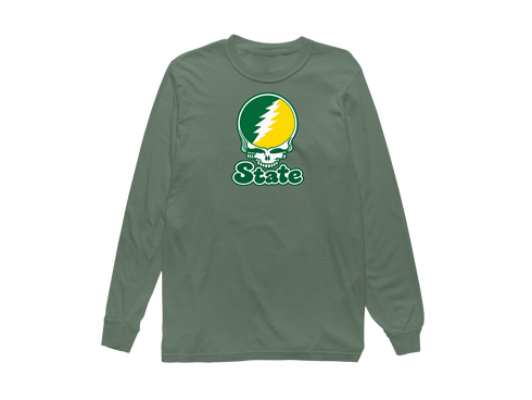 Kentucky Stealie Premium Unisex Long-Sleeve — Design: Kentucky State University — Light Green