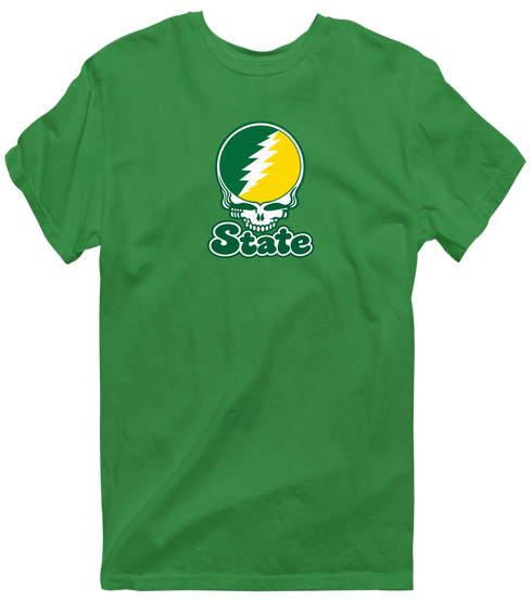 Kentucky Stealie Premium Unisex T-Shirt — Design: Kentucky State University — Irish Green