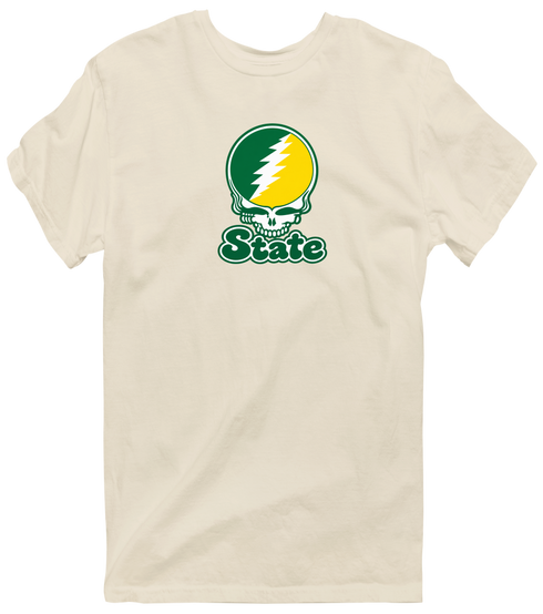 Kentucky Stealie Premium Unisex T-Shirt — Design: Kentucky State University — Sand