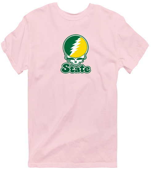 Kentucky Stealie Premium Unisex T-Shirt — Design: Kentucky State University — Light Pink