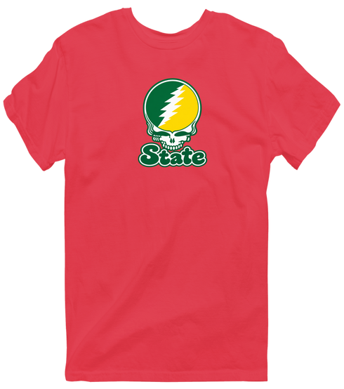Kentucky Stealie Premium Unisex T-Shirt — Design: Kentucky State University — Heather Red