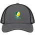 Kentucky Stealie Premium Unisex Trucker Cap — Design: Kentucky State University — Charcoal/Black