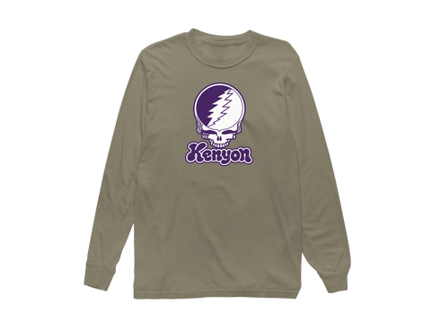 Kenyon Stealie Premium Unisex Long-Sleeve — Design: Kenyon College — Sandstone