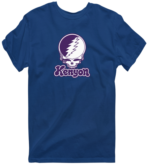 Kenyon Stealie Premium Unisex T-Shirt — Design: Kenyon College — Navy