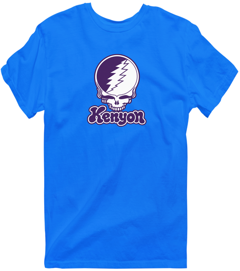 Kenyon Stealie Premium Unisex T-Shirt — Design: Kenyon College — Royal