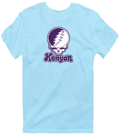 Kenyon Stealie Premium Unisex T-Shirt — Design: Kenyon College — Light Blue