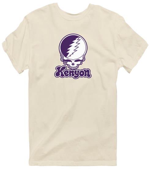 Kenyon Stealie Premium Unisex T-Shirt — Design: Kenyon College — Sand