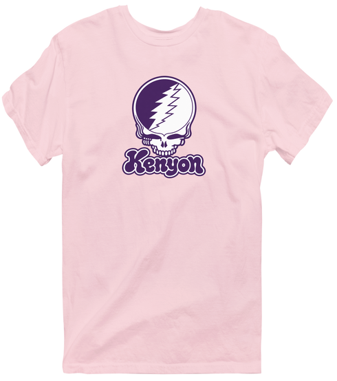 Kenyon Stealie Premium Unisex T-Shirt — Design: Kenyon College — Light Pink
