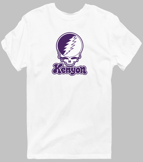 Kenyon Stealie Premium Unisex T-Shirt — Design: Kenyon College — White