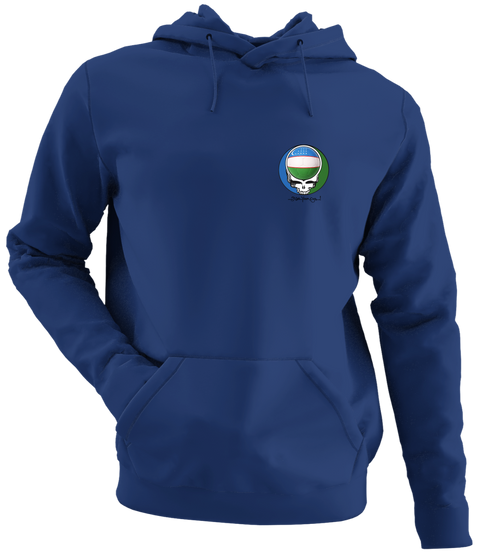 Uzbekistan FIFA World Cup - Premium Grateful Dead Left Chest Hoodie - Navy - 2