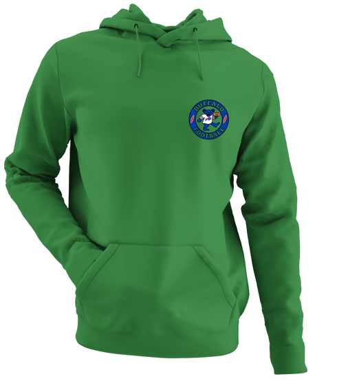 Buffalo Football Dancing Bear - Premium Grateful Dead Left Chest Hoodie - Irish Green