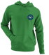Buffalo Football Dancing Bear - Premium Grateful Dead Left Chest Hoodie - Irish Green