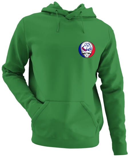 St Francis - Premium Grateful Dead Left Chest Hoodie - Irish Green