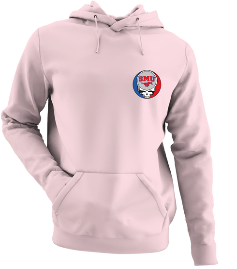 SMU - Premium Grateful Dead Left Chest Hoodie - Light Pink - 4