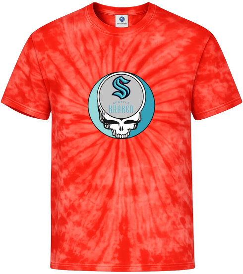 Seattle Kraken Stealie Tie-Dye T-Shirt