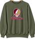 Kutztown Stealie Premium Unisex Crewneck — Design: Kutztown University (PASSHE) — Military Green