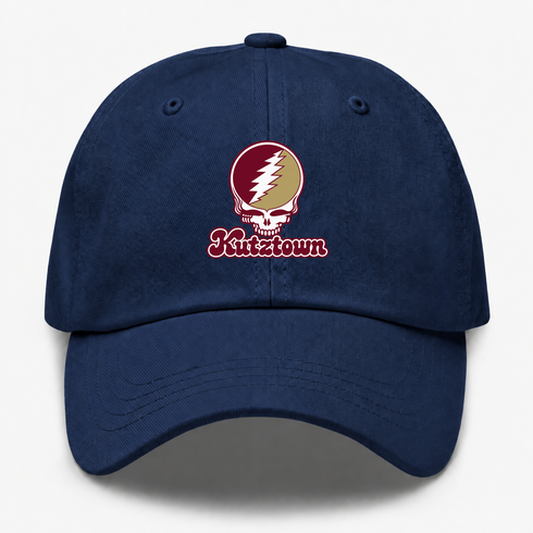 Kutztown Stealie Premium Unisex Dad Hat — Design: Kutztown University (PASSHE) — Navy