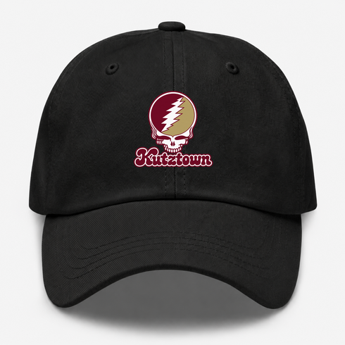 Kutztown Stealie Premium Unisex Dad Hat — Design: Kutztown University (PASSHE) — Black