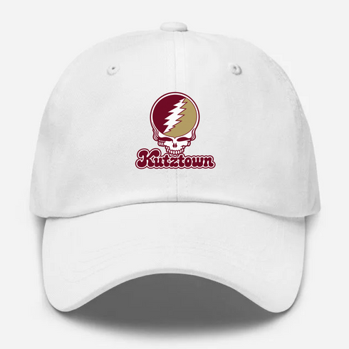 Kutztown Stealie Premium Unisex Dad Hat — Design: Kutztown University (PASSHE) — White
