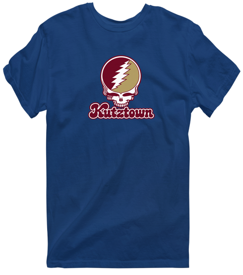 Kutztown Stealie Premium Unisex T-Shirt — Design: Kutztown University (PASSHE) — Navy