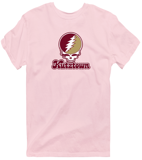 Kutztown Stealie Premium Unisex T-Shirt — Design: Kutztown University (PASSHE) — Light Pink