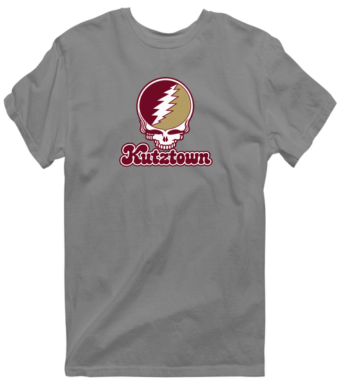 Kutztown Stealie Premium Unisex T-Shirt — Design: Kutztown University (PASSHE) — Dark Heather