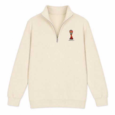 German FIFA World Cup - Premium Grateful Dead Quarter-Zip Pullover - Sand - 2