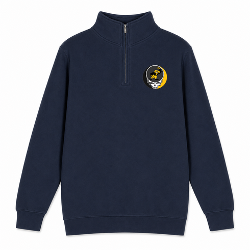 University of Iowa - Premium Grateful Dead Quarter-Zip Pullover - Navy - 3