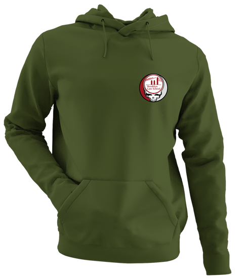 Brooklyn Law - Premium Grateful Dead Left Chest Hoodie - Military Green